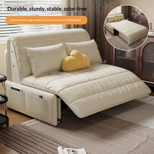 Modern Electric Remote Control <b>Sofa</b> Bed Latest Automatic <b>Folding</b> Couch Foldable Metal for Living Room - Product Image 4