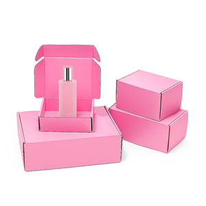 Cajas de Envío Postales de Cartón Rosado Impresas y Personalizadas al por Mayor para Suscripción - Product Image 1