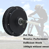 QS/SIA 17/18/19 pouces 3000W 205 50H V3TI 650 tr/min 3/4/5T Kit de roue de moteur de moyeu de roue à rayons pour roue arrière et avant de vélo électrique