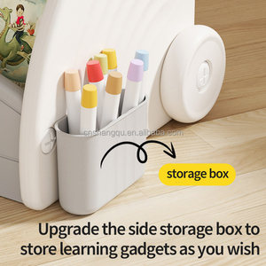 Vsuch Trẻ Em Nhà Kệ Sách Cuốn Sách Trường Hợp Với Hai Hộp Lưu Trữ Và Trở Lại Bảng Vẽ Nhựa Kệ Sách Với Lưu Trữ Cho Trẻ Em - Product Image 4