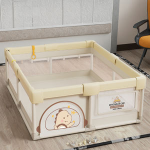 Parc pour bébé de haute qualité avec imprimé animal en métal en tissu Oxford-Centre d'activités intérieur/extérieur spacieux et sûr pour bébés tout-petits - Product Image 6