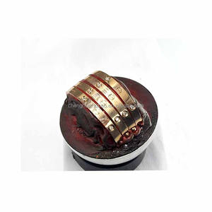 Серьги-гвоздики с натуральным агатом - Product Image 5