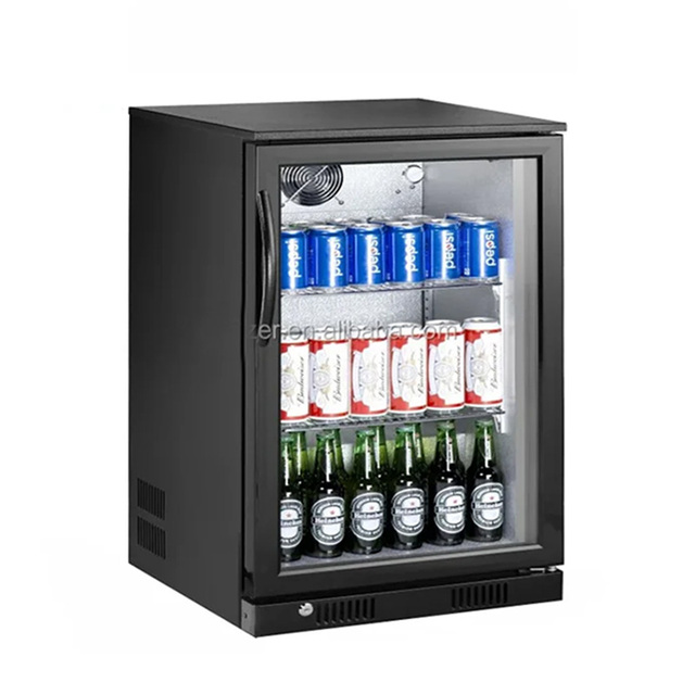 Wholesale Commercial Drink Fridge showcase Display bar Using 118L Beer Beverage Cooler Mini bar Freezer