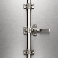 Porte de conteneur à double battant isolée CRYOMAX IDSCD, panneaux en acier inoxydable 304, barres de verrouillage doubles, noyau en mousse PU, design industriel