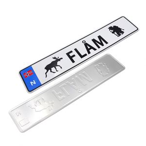 Placas de Matrícula Personalizadas de Aluminio con Logotipo en Relieve, Placas Decorativas de Recuerdo Estadounidenses y Europeas, Venta al Por Mayor - Product Image 4