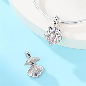 Original 925 Sterling Silber Charm-Perlen Leuchtende Laterne Engel Magische Katze Dschungel Anhänger-Perle für Armband Charm-Schmuck - Product Image 3