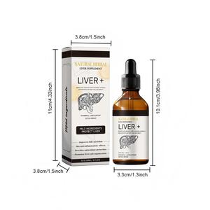 Оптовые премиальные натуральные травяные капли для детоксикации печени для взрослых, очищение печени и поддержка метаболизма, 100% натуральный экстракт - Product Image 2