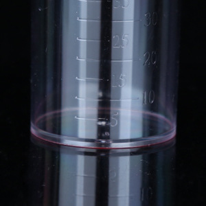 ถ้วยตวงพลาสติกแบบมีสเกล ฐานแบน เกรดห้องปฏิบัติการ - Product Image 4