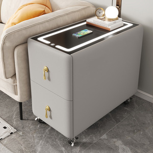 Table de chevet de luxe moderne du milieu du siècle Serrure de charge sans fil intelligente Nouveau design Offre Spéciale de lumière LED pour l'ameublement de la maison Utilisation hospitalière - Product Image 5