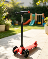 Trottinette acrobatique pour adolescents et enfants - Trottinette à trois roues légère et durable en plastique pour l'extérieur