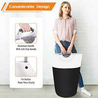 Panier à linge BlissTotes 90L pliable, imperméable, en tissu Oxford écologique, type vertical, organisateur de vêtements, sans poignée