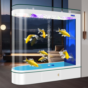 Nuovo Acquario Integrato per Pesci Rossi di Medie e Grandi Dimensioni, con Schermo Divisorio per Ingresso di Casa e Soggiorno, Modello 2026 - Product Image 4