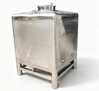PROMOTION EXCEPTIONNELLE : Réservoir de Stockage Carré en Acier Inoxydable à Chauffage Fixe, Isolation Sanitaire, pour Maintien au Chaud