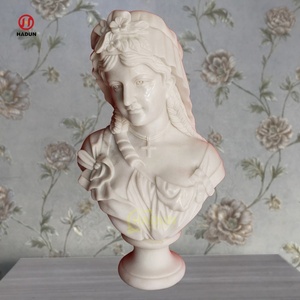 <span class=keywords><strong>Buste</strong></span> sculpté à la main Sculpture en <span class=keywords><strong>marbre</strong></span> Femmes <span class=keywords><strong>Buste</strong></span> en pierre naturelle pour la décoration de la maison - Product Image 4