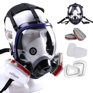 공장 공급 CF02 구형 <span class=keywords><strong>3</strong></span> 중 필터 독성 방호용 호흡기 전면 방독면 - Product Image 1