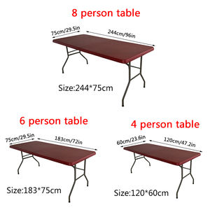 Moderna Tovaglia Impermeabile in Poliestere e Spandex con Bordo Elastico <span class=keywords><strong>per</strong></span> Matrimoni ed Eventi, Copritavolo Rettangolare Lavorato a Maglia <span class=keywords><strong>per</strong></span> Casa - Product Image 6