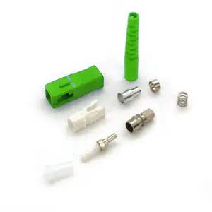 Kit de conector de cúpula sc lc fc st, fibra óptica de fábrica, con virola