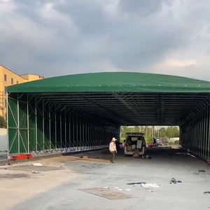 Tente rétractable industrielle quatre saisons imperméable, cadre métallique, revêtement en PVC, <span class=keywords><strong>garage</strong></span> extérieur électrique, parking pour voitures, entrepôt - Product Image 1