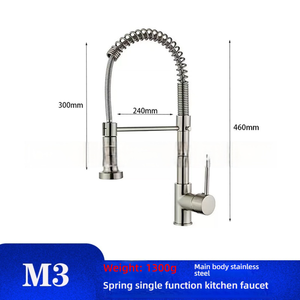 Grifo <span class=keywords><strong>de</strong></span> <span class=keywords><strong>Cocina</strong></span> Comercial Moderno Wayon <span class=keywords><strong>de</strong></span> Cromo Pulido con Muelle Extraíble para Fregadero - Product Image 2