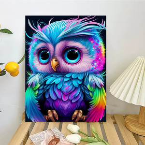 Pintura por Números para Adultos, Kits <span class=keywords><strong>de</strong></span> Búho, Lindos <span class=keywords><strong>Animales</strong></span>, Imagen <span class=keywords><strong>con</strong></span> Números, Manualidades, Regalo para Decoración del Hogar, 40x50cm - Product Image 6