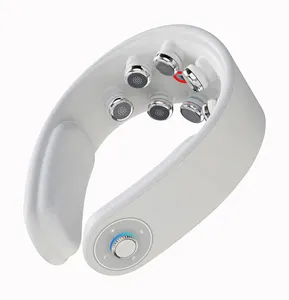 Cordless and Rechargeable Mini Neck & Shoulder Massager Pulse Voice Design with Heat Feature Electric Wireless Massager