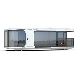 20ft 40ft Luxury Extendable Finishing Modern Style Office Container House Activity Room With Smart Home Ai Voice Space Capsule