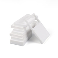 Feuille de PTFE vierge 20 mm/50 mm, épaisseur personnalisée, résistance à haute température, résistance aux produits chimiques, surface lisse, qualité médicale, découpe DOTOQ