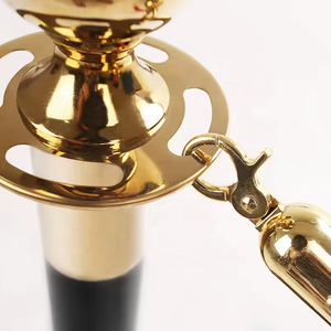 Hotel Concierge in acciaio inox barriere del traffico di controllo della folla <span class=keywords><strong>Stanchion</strong></span> isolamento cintura banca coda Guardrail palo recinzione - Product Image 4