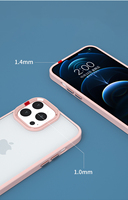 Casing ponsel logam silikon PC transparan kualitas tinggi yang dapat disesuaikan untuk iPhone 13 Mini Pro Max dan semua model