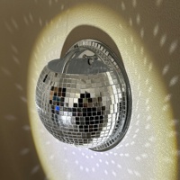 Boule miroir murale décorative en verre, sphère disco suspendue, ornement pour salon, chambre à coucher, fête de mariage