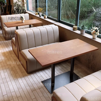 Café-Tisch und Stuhl Kombination Zeitgenössische Restaurant-Bistro Massivholz Esszimmerstühle - Umweltfreundlich & Langlebig für Gewerbliche Nutzung