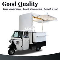 UrDream Tuk Tuk Food Truck Piaggio Ape Espresso Remorque Piaggio Trucks for Sale USA Coffee Kiosk Cart