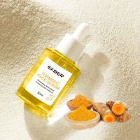 Sérum Visage Végétalien EKBER à Marque Blanche au Curcuma, Rétinol et Vitamine C – Éclaircissant, Anti-acné, aux Exosomes