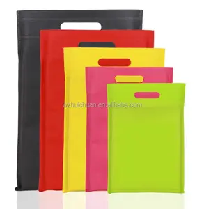 Trending hot products Cheap hot selling eco friendly wholesale custom shaped D-cut nonwoven bag