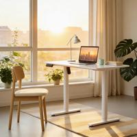 PRORIALS Bureau debout moderne, durable et ergonomique pour studio d'art et de peinture à domicile, à moteur unique, résistant à l'inclinaison et à levage fluide
