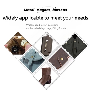 Bán Buôn Tùy Chỉnh Kích Thước Kim Loại Brass Snap Nam Châm Từ Tính Nút Cho Túi Túi Xách Ví - Product Image 6