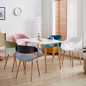 Silla de Comedor de Plástico Ligera, Diseño Moderno, para Hogar, Cafetería, Bar, Uso Adulto - Product Image 2