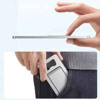 Nouveau support de téléphone portable en aluminium réglable en hauteur, pliable, couleur argent/rouge, pour voyage en avion, utilisation sur bureau, logo personnalisé