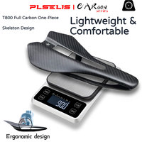 Plselis – selle de vélo de route légère en Fiber de carbone, 90g, conception aérodynamique, coussin de siège de vélo, accessoires de conduite