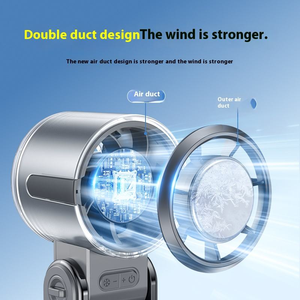 Ventilateur portable mini USB rechargeable, pliable, 0-100 vitesses, pour extérieur, voiture, ventilation domestique - Product Image 3