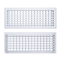 Grille de retour d'air murale pour climatisation, grille de conduit en plastique