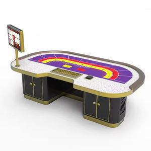 CTSOK Sistema de Software Profesional para <span class=keywords><strong>Casino</strong></span>, Mesa de Póker Baccarat Ovalada de Lujo, Patas de Acero Inoxidable de Color Personalizado, Capacidad Metálica - Product Image 2