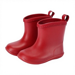 Children's PVC Waterproof Rain Boots Non-Slip Soft-Soled Lightweight Mid-Calf Unisex All Seasons for Kids & Toddlers - Product Image 3