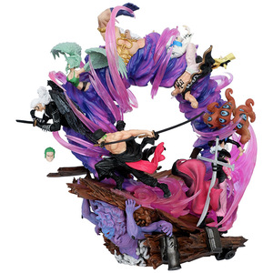 Gran oferta, figura de acción de PVC Roronoa <span class=keywords><strong>Zoro</strong></span> de 23CM, <span class=keywords><strong>One</strong></span> Pieces GK LS, King Throne <span class=keywords><strong>Zoro</strong></span>, modelo de doble cabeza, colección de adornos de juguete de Anime - Product Image 5