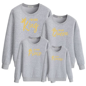 <span class=keywords><strong>Ropa</strong></span> madre e hija sudadera de reina rey a juego familiar - Product Image 2