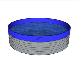 Bể nuôi cá Tilapia hình tròn 15000L, hệ thống nuôi trồng thủy sản tuần hoàn (RAS), bể nuôi dạng sóng - Product Image 6