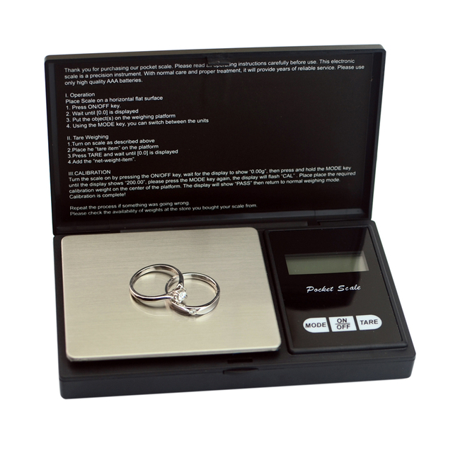 500g/0.01g Electronic Digital Jewelry Scale Gold Diamond Weighing Balance Mini Sleeve Pearl Treasure Scale