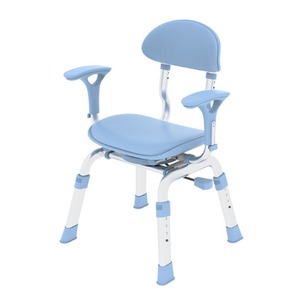 Toilet Raised Seat <b>Elderly</b> Senior <b>Mobile</b> Commode Shower Chair Heavy Duty Shower Commode Chair Medical - Product Image 1