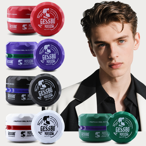 GESSBO 150g Cera e Pomata per Capelli Biologica Senza Alcool, Tenuta Forte Naturale Tutto il Giorno, Styling a Base d'Acqua per Capelli Secchi <span class=keywords><strong>Unisex</strong></span> - Product Image 3