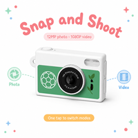 Mini caméra porte-clés élégante, caméscope numérique pour enfants, enregistreur photo 1080P, rechargeable, avec flash, ensemble cadeau jouet